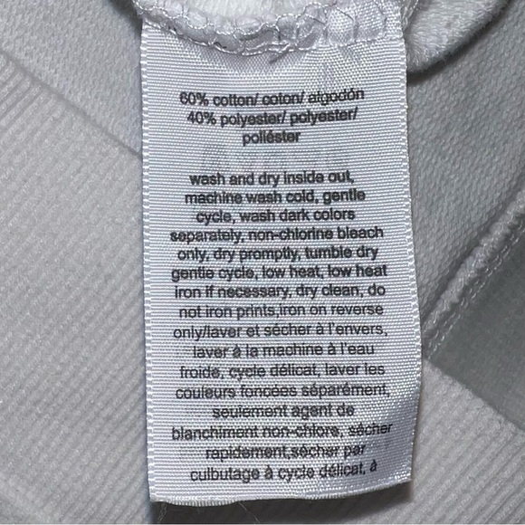 Tommy Hilfiger Jeans Pullover Sweatshirt Lightweight White Flag Logo Size Medium - Picture 6 of 6